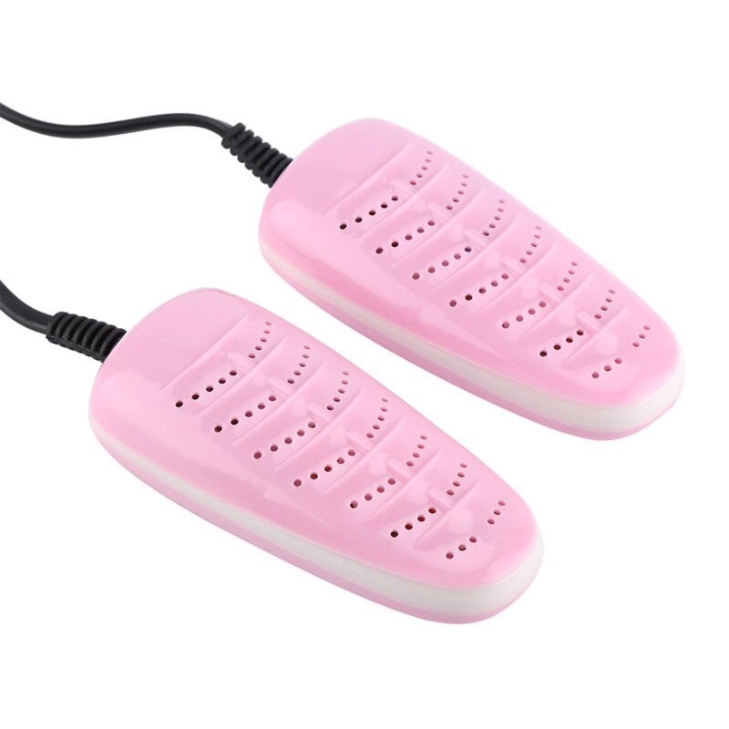 Sèche-chaussures électrique portable pour enfants avec stérilisation UV et désodorisant (Rose)
