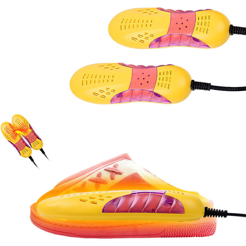 Sèche Chaussures Ski avec Lampe uv Chauffer Stérilisation Désodorisant Séchage pour Chaussures en Cuir en Tissu Bottes—