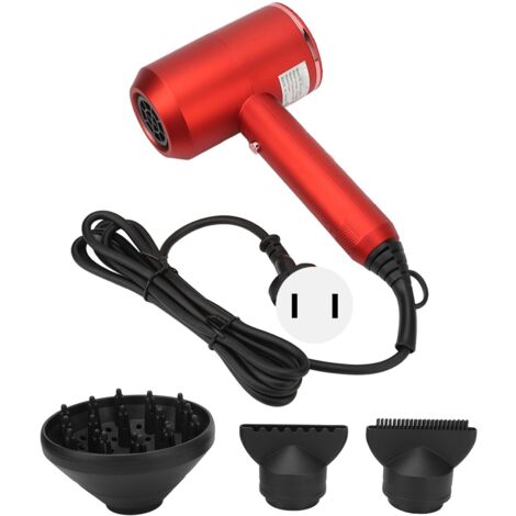 Sèche-cheveux 1800W Professionnel Portable avec Technologie Ionique Négative et 3 Modes de Chaleur