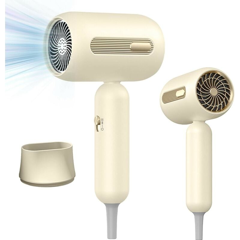 Sèche-Cheveux, 3 Chauffage/2 Vitesses avec Buses, 1900W, Léger Sèche-cheveux