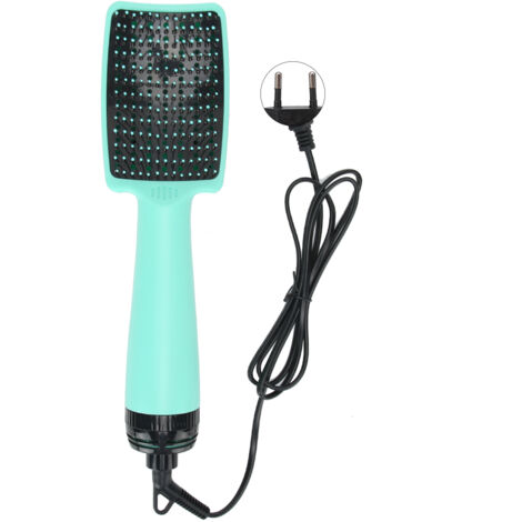 Sèche-cheveux Brosse 2 en 1, Fonction Humide et Sec, Brosse Séchante Multifonction, Vert (Prise UE 220V)