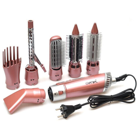 Sèche-cheveux électrique 7 En 1 2200 W à Air Brush Pour Boucles Lisses Gm-4831