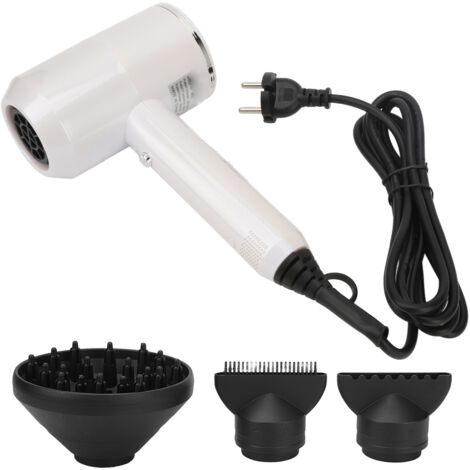 Sèche-cheveux Ionique 2000W Professionnel - Séchage Rapide, 2 Buses Concentrateurs, Prise UE 220V pour Maison et Voyage