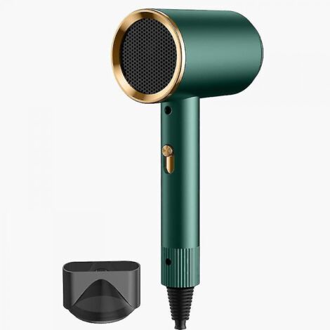 Sèche-cheveux ionique professionnel 800 W, sèche-cheveux libérant des ions négatifs pour vos cheveux, température constante intelligente, séchage rapide, idéal pour les voyages.