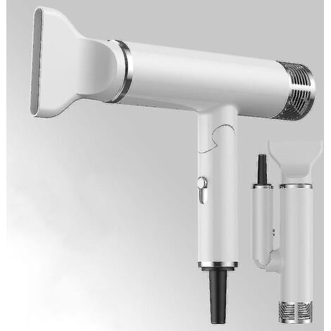 Sèche-cheveux ionique puissant 1800 W pour salon de coiffure à domicile (blanc)