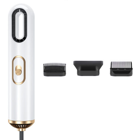 Sèche-cheveux Portable 3 en 1 Haute Puissance, Technologie Double Ions Négatifs, Blower Professionnel pour Salon et Maison, Blanc, Prise CN 220V
