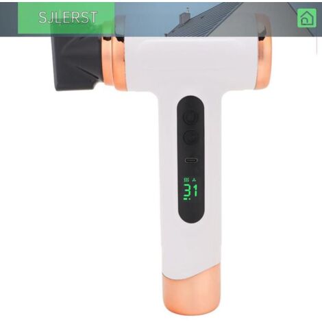 sèche-cheveux portable Sèche-cheveux sans fil 15000mAh sèche-cheveux rechargeable USB ormatique peripherique Blanc