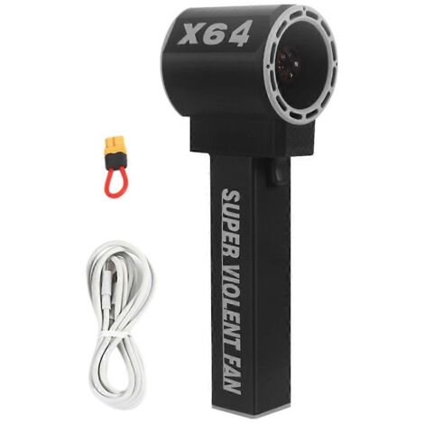 Sèche-cheveux portatif Violent Turbofan Wind Power 1400 g Noir