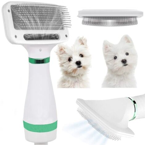 Sèche-cheveux pour chiens - Brosse avec sèche-cheveux