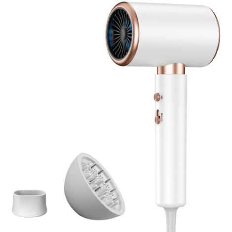 Sèche-cheveux professionnel 2000W – Air chaud et froid – 2 vitesses – Diffuseur pour boucles – Moteur turbo pour séchage rapide