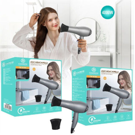 Sèche-cheveux Professionnel 4000 Watts Buse 2 Vitesses Tx-8081