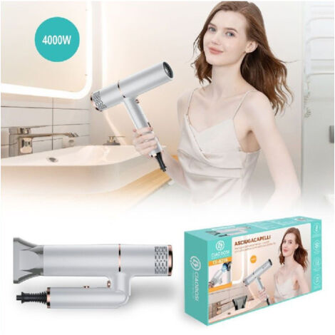 Sèche-cheveux Professionnel 4000w Ion Négatif Lumière Bleue Pliable Tx-8256