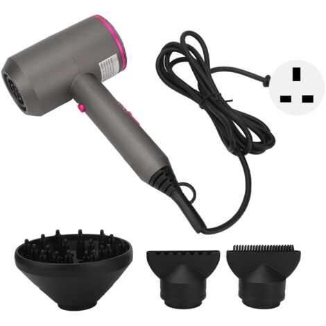 Sèche-cheveux Puissant à Température Constante, Forme Marteau Ionique, Prise UK 220V pour Usage Domestique