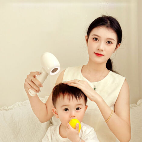 Sèche-cheveux sans fil pour bébé ABS 5000mAh Beige constant température basse