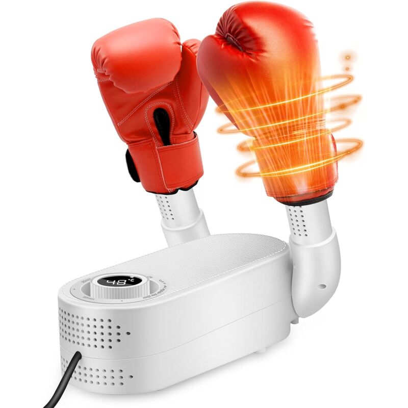 Sèche-Gants de Boxe, sèche-Chaussures vec minuterie Intelligente, Conception Pliable et sèche-Gants de Frappe électrique à séchage Rapide, élimine