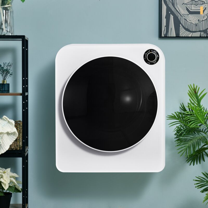 Neche - Sèche-linge à gaz d'échappement 830 W,Séchoir Acier Inoxydable Mural 3 kg,Triple filtre,Protection Contre la Surchauffe,Classe c