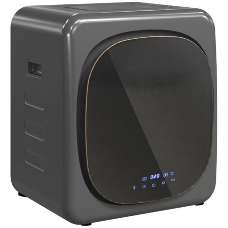 Sèche-Linge Compact avec UV Stérilisation - Capacité 4 kg, Construction Acier Inoxydable - Gris