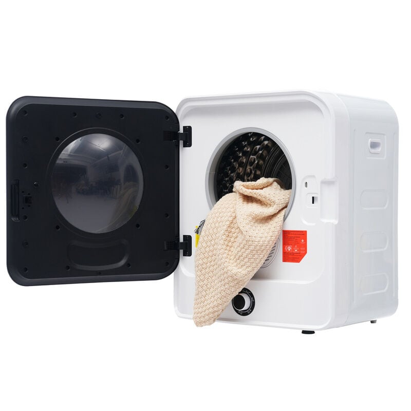 Fortuna Lai - Sèche-linge en acier inoxydable, 3kg, réellement jusqu'à 4, 5kg, 830W, filtration multiple, 5 programmes. Protection contre la
