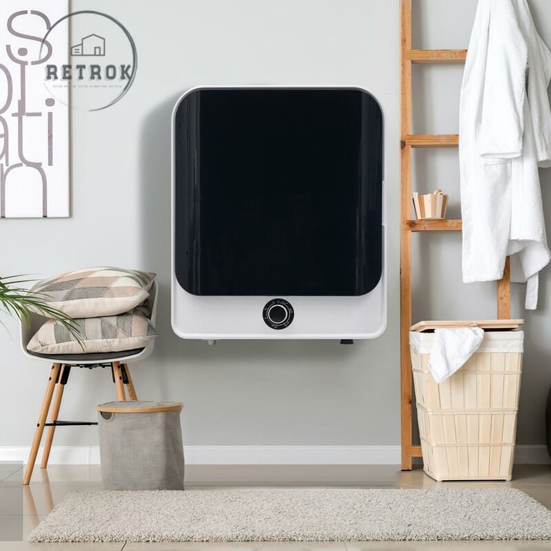 Sèche-linge en acier inoxydable, 3kg, réellement jusqu'à 4,5kg, 830W, filtration multiple, 5 programmes. Protection contre la surchauffe, montage