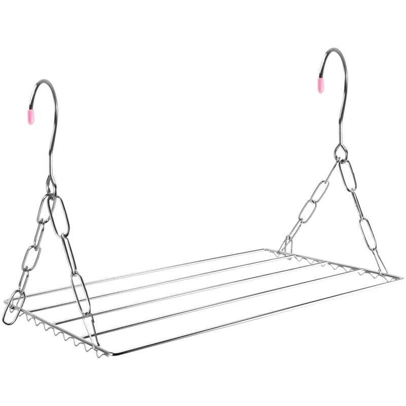 SèChe-Linge Multifonctionnel, Cintre de SéChage VêTements Blanchisserie en Acier Inoxydable pour Suspendre des VêTements, Serviettes, Chaussettes