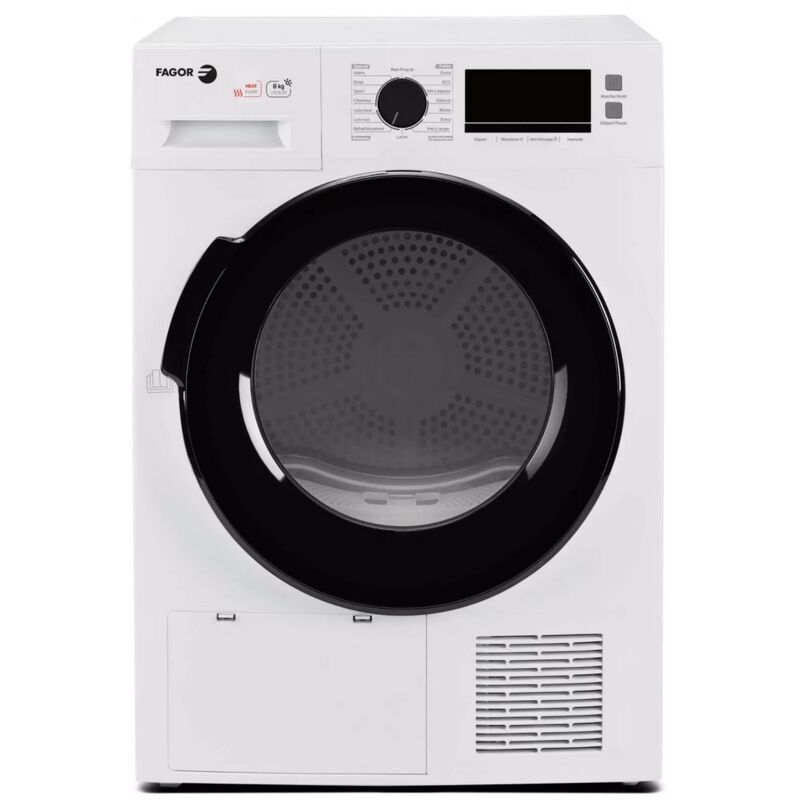 Sèche-linge pompe à chaleur 60cm 8kg blanc - Fagor - FSLP08A21