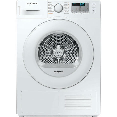 Sèche-linge pompe à chaleur 8kg 115L SAMSUNG 60cm, DV 80 TA 020 TH - Blanc