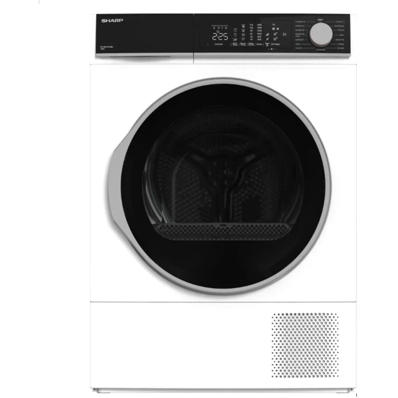 Sharp - Sèche-linge pompe à chaleur 60cm 12kg blanc KDNHL2S7GW2