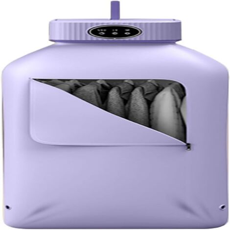 Sèche-linge portable, sèche-linge d'appartement, mini sèche-linge avec sac de séchage, séchant jusqu'à 10 vêtements en 20 minutes, sèche-linge compact à 2 vitesses réglables.