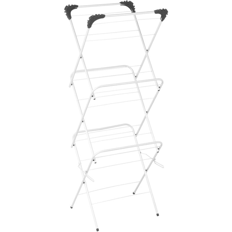 Sèche-linge vertical malta, en métal, 47 x 41 x 136 cm