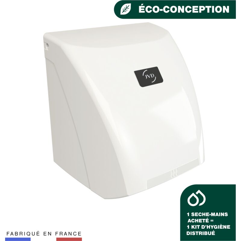 sèche mains - jvd zephyr - blanc - jvd france 8111401