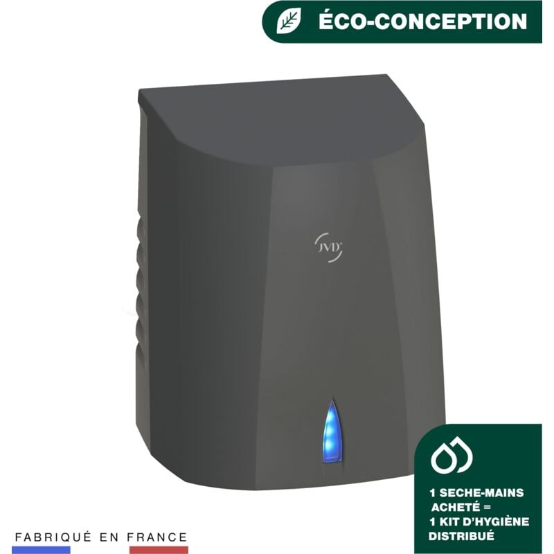 Sèche-Mains Sup'Air noir mat - Matériel professionnel - JVD