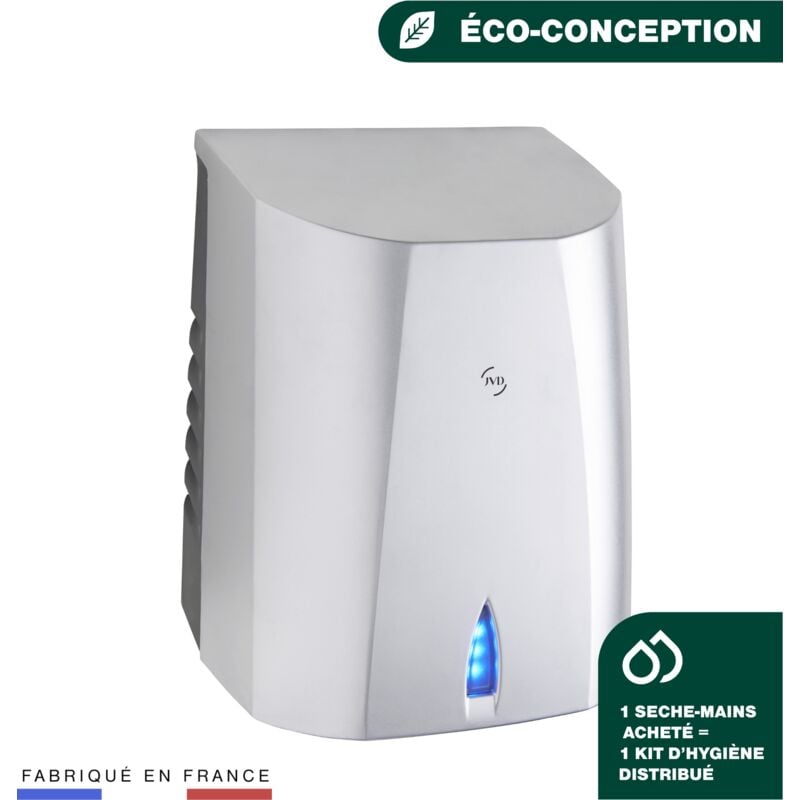 Sèche-Mains Sup'Air gris métallisé - Matériel professionnel - JVD