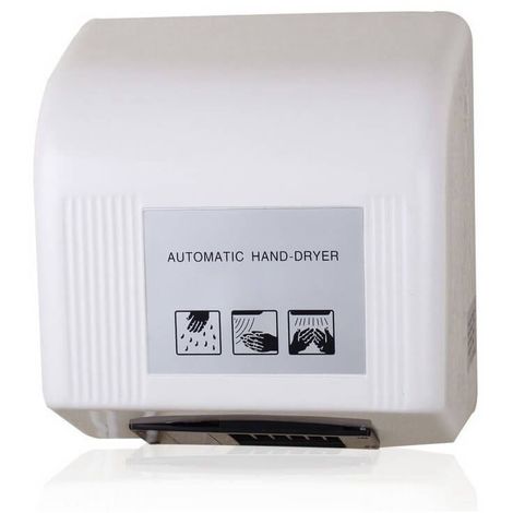 main image of "Sèche-mains blanc Automatique 1800w à déclenchement infrarouge"