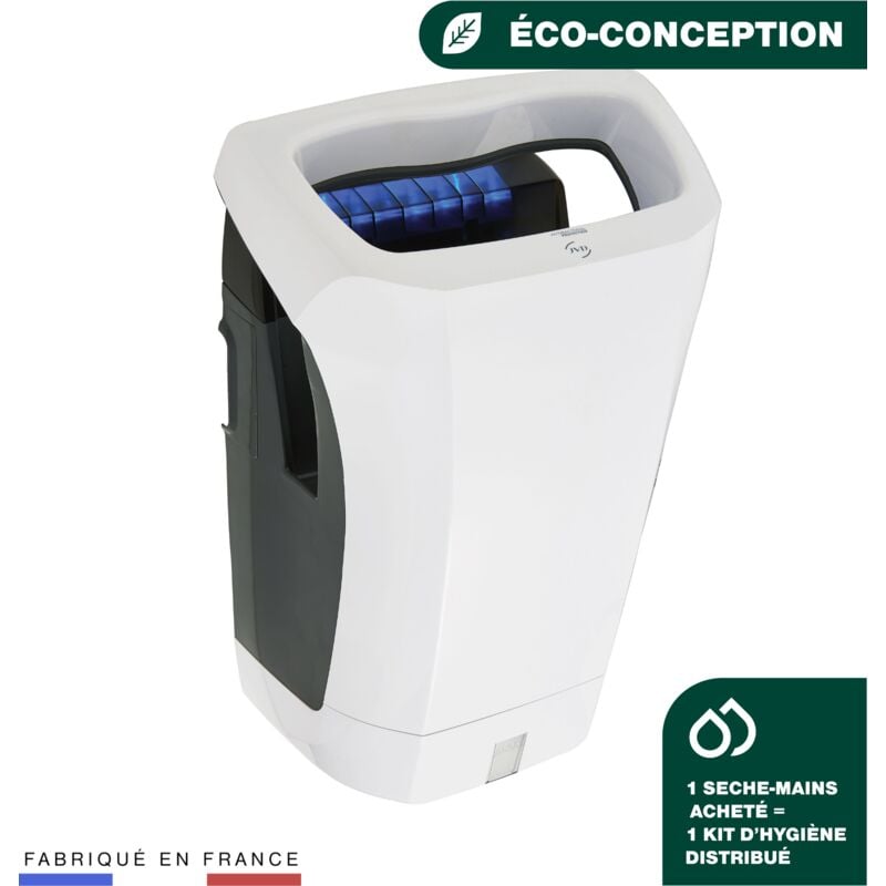 Sèche-Mains Stell'Air blanc - Matériel professionnel - JVD