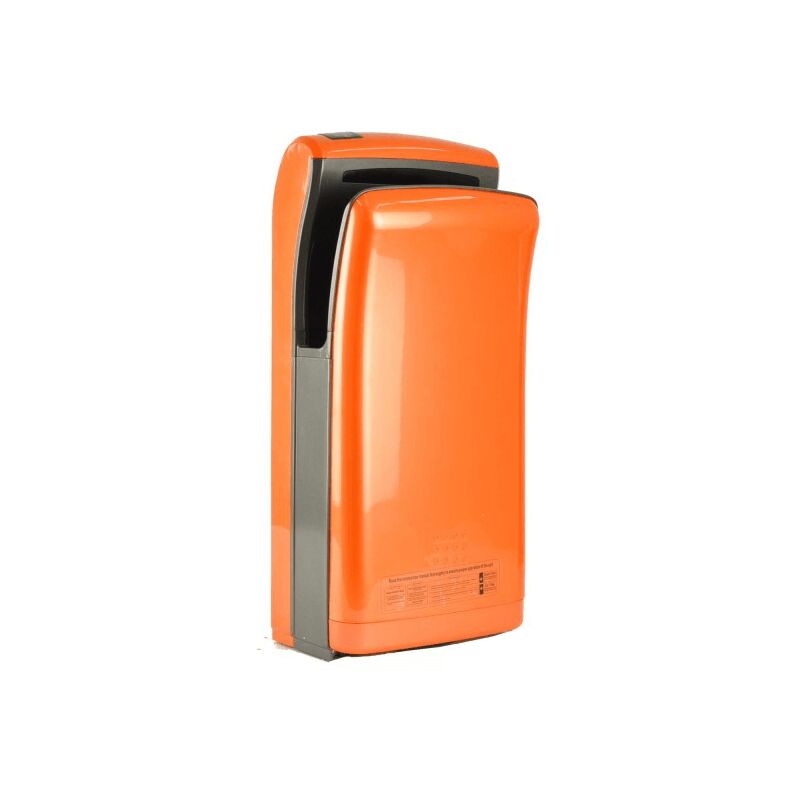 Sèche-mains Vitech automatique à double jet d'air orange 1200-1800W Séchage rapide