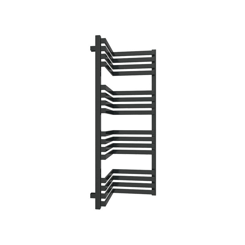 Matisère - Sèche-serviette électrique noir de 465mm de haut et 350mm de large - 300 Watt - INC465/350E8N