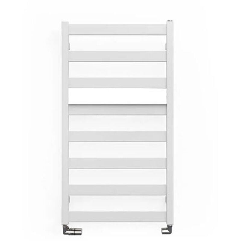 Sèche-serviette eau chaude blanc de 910mm de haut et 500mm de large - 350 Watt - VIV910/500SXB