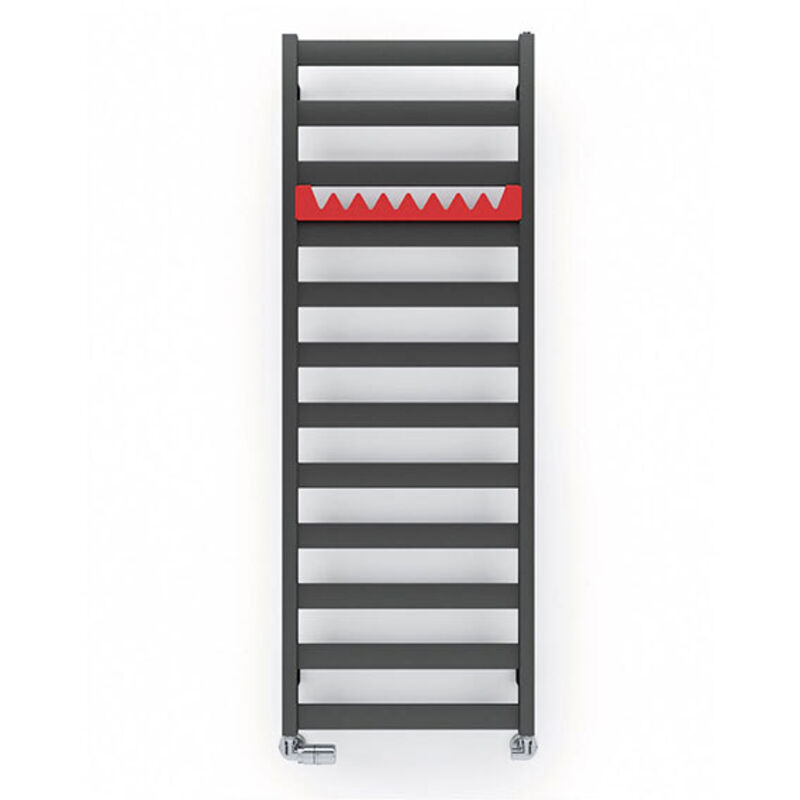 Sèche-serviette eau chaude noir de 910mm de haut et 500mm de large - 350 Watt - VIV910/500SXN