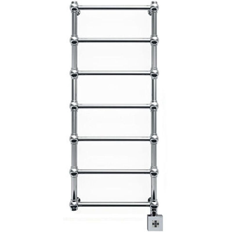 Sèche-serviette électrique chromé de 800mm de haut / 504mm de large - 100 Watt - RET800/504E8CRO