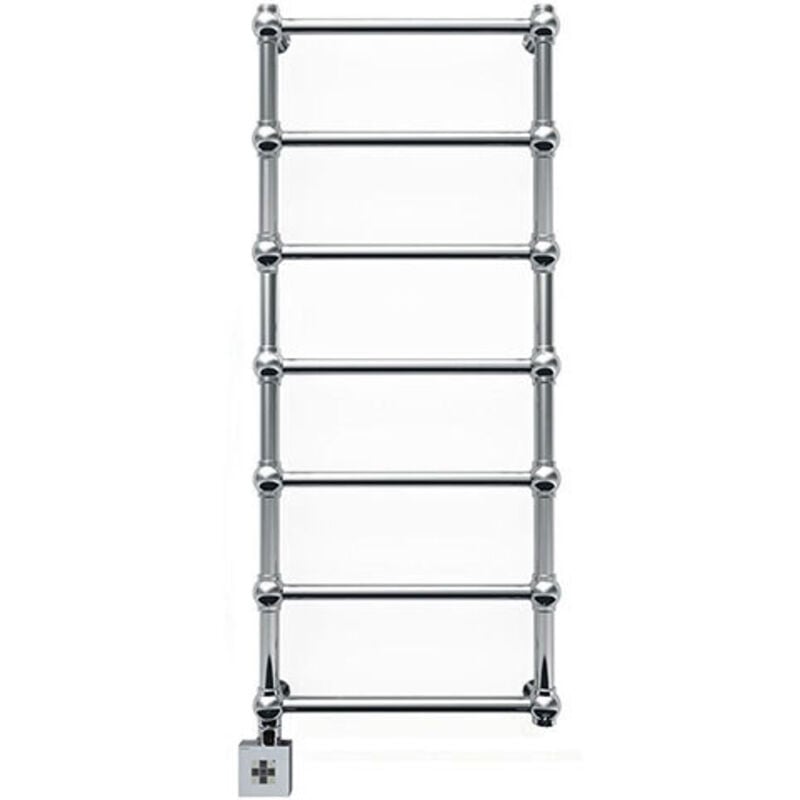 Sèche-serviette électrique chromé de 800mm de haut / 504mm de large - 100 Watt - RET800/504E1CRO