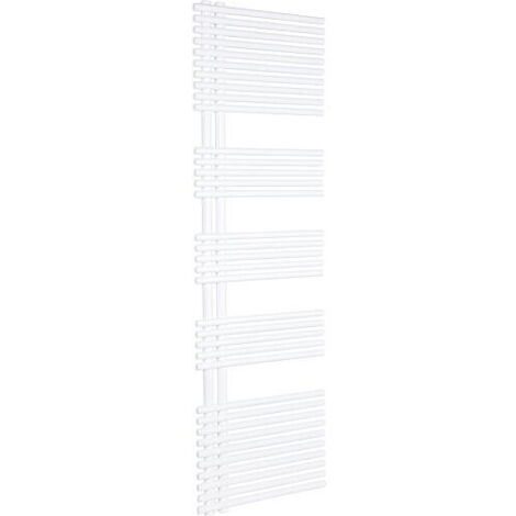 Seche-serviette Design Garda H x L 1708x500mm couleur blanc RAL9016