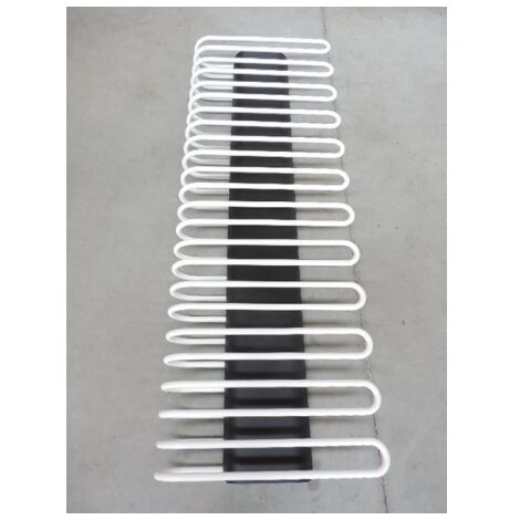 Seche-serviette eau-chaude 1198W H.1822mm L.600mm couleur noir/blanc S0141 S0142 design moderne SANAGA FINIMETAL SA51260CBTWT