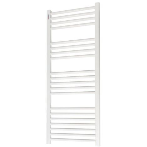 Sèche-serviette eau chaude 514 W – Acier blanc – Dimensions 1200 x 500 mm – Vertical droit – Traitement anticorrosion – Tonon Forty - RF2050000N