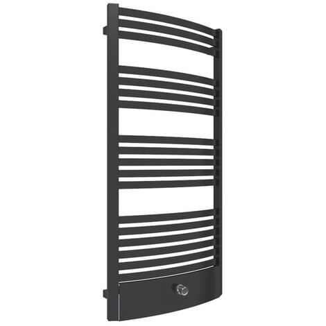 Sèche-serviette eau chaude noir de 860mm de haut et 400mm de large - 369 Watt - DEX860/400PZXN
