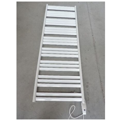 Sèche serviette electrique 1250W fluide caloporteur H.1760mm L.600mm blanc droit avec thermostat IR JAVA RADSON JA0617EL