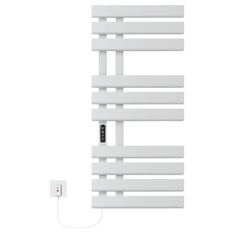 Sèche-Serviette Électrique, 230W Chauffe-Serviettes 1100x500mm Porte-Serviettes Chauffant Électrique Mural Température Constante Intelligente