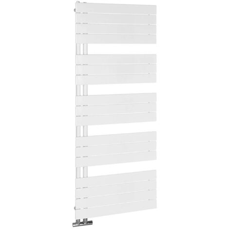 Sèche-serviette électrique 600x1510mm 775W blanc – Installation murale à gauche/droite – Acier – DC640T – Aqualine