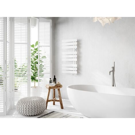 Sèche serviette électrique blanc - 600 watt- 50 x 160 - NAMEK