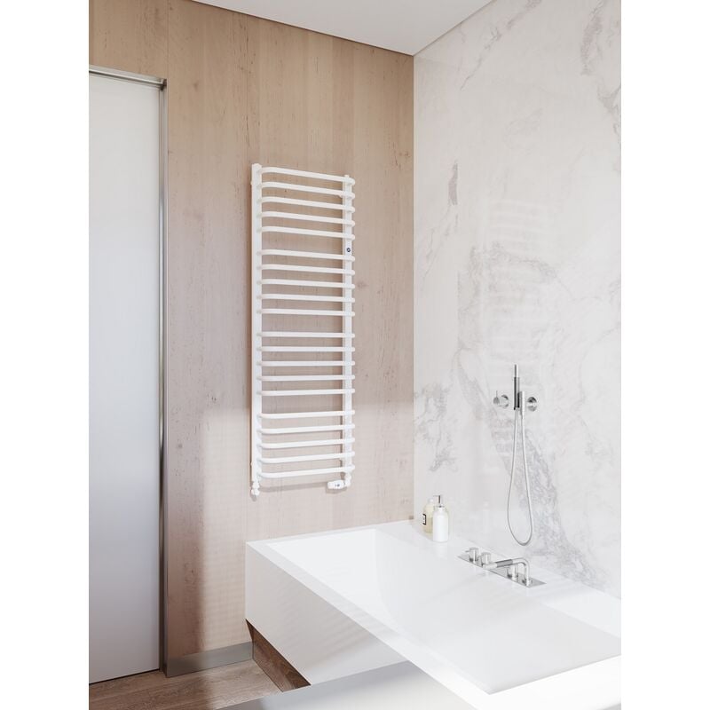 Sèche serviette électrique blanc - bolivi - 300 watt- 40 x 100 - Blanc