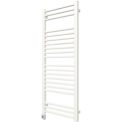 Sèche-serviette électrique blanc de 1260mm de haut et 600mm de large - 600 Watt - BON1260/600E1B